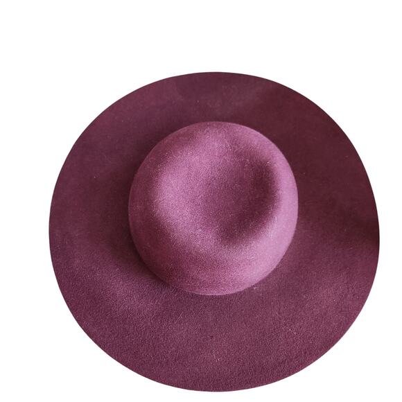 Scala Collezione Burgundy 100% Wool Floppy Hat - Picture 3 of 5